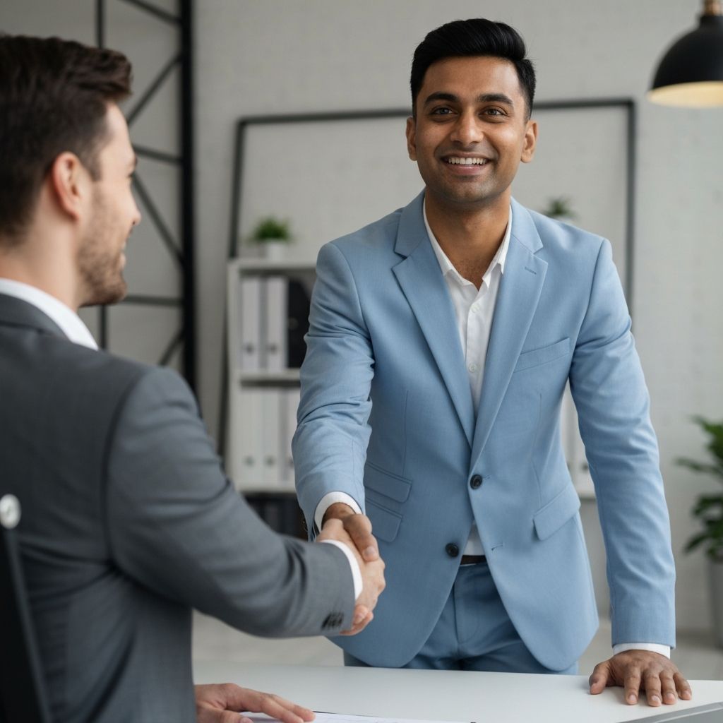 Professional insurance meeting